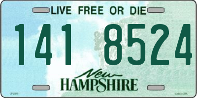 NH license plate 1418524
