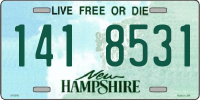 NH license plate 1418531