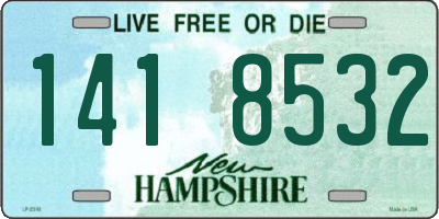 NH license plate 1418532