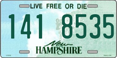 NH license plate 1418535