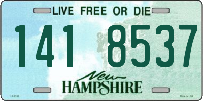 NH license plate 1418537