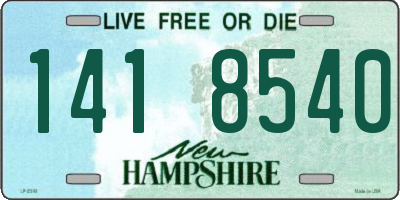 NH license plate 1418540