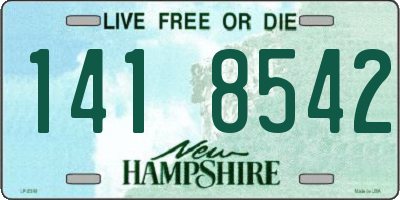 NH license plate 1418542