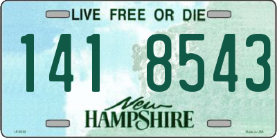 NH license plate 1418543