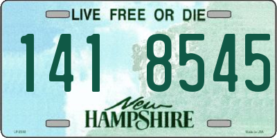 NH license plate 1418545