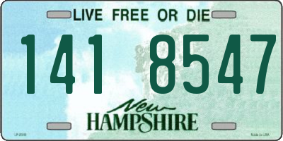 NH license plate 1418547