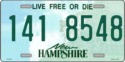 NH license plate 1418548