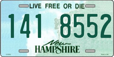 NH license plate 1418552