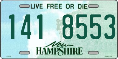 NH license plate 1418553