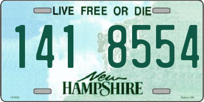 NH license plate 1418554