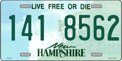 NH license plate 1418562