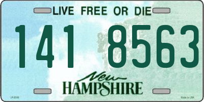 NH license plate 1418563