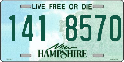 NH license plate 1418570