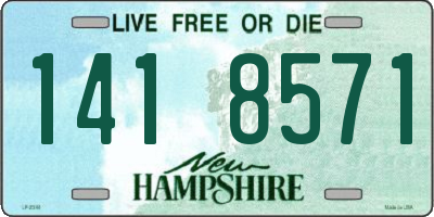 NH license plate 1418571