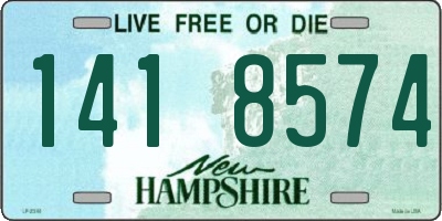 NH license plate 1418574