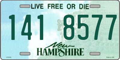NH license plate 1418577