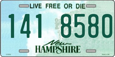 NH license plate 1418580