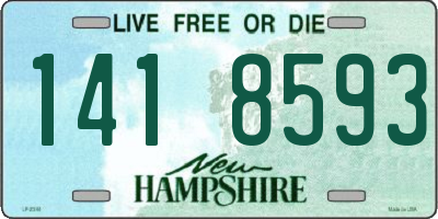 NH license plate 1418593