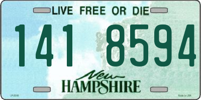 NH license plate 1418594
