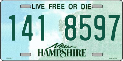NH license plate 1418597