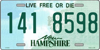 NH license plate 1418598