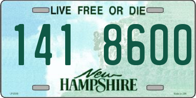 NH license plate 1418600