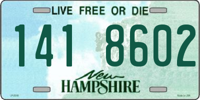 NH license plate 1418602