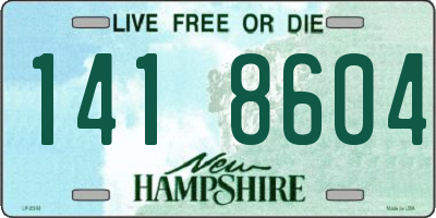 NH license plate 1418604