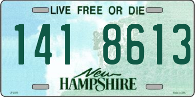 NH license plate 1418613