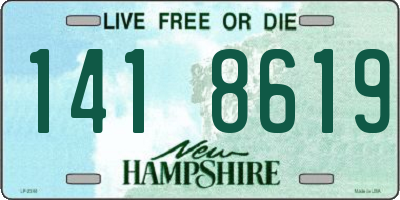NH license plate 1418619