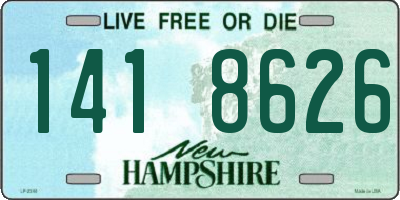 NH license plate 1418626