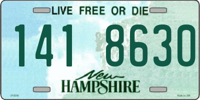 NH license plate 1418630