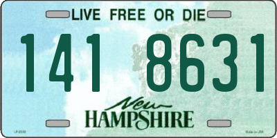 NH license plate 1418631