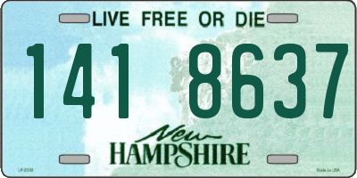 NH license plate 1418637