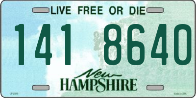 NH license plate 1418640