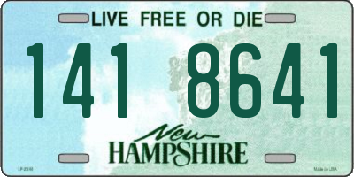 NH license plate 1418641