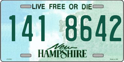 NH license plate 1418642