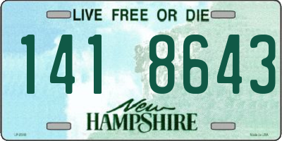NH license plate 1418643