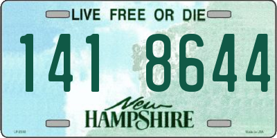 NH license plate 1418644