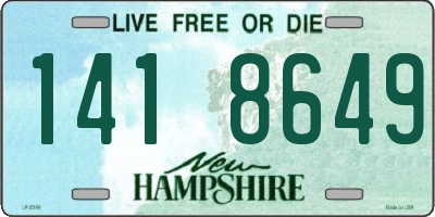 NH license plate 1418649