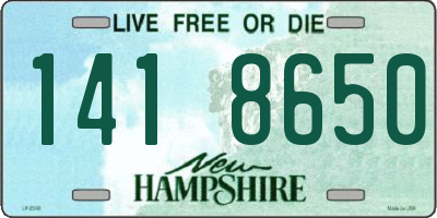 NH license plate 1418650