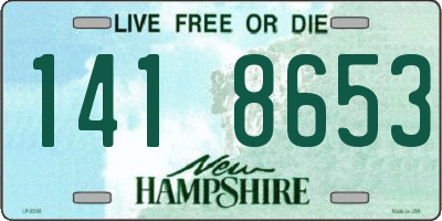 NH license plate 1418653