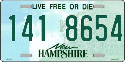 NH license plate 1418654