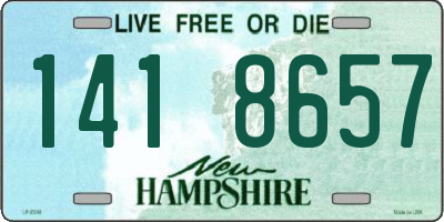 NH license plate 1418657