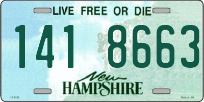 NH license plate 1418663