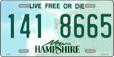 NH license plate 1418665