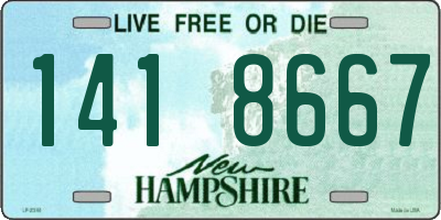 NH license plate 1418667