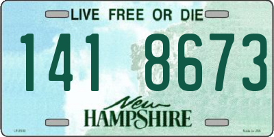 NH license plate 1418673