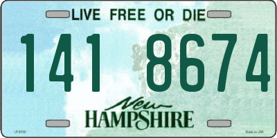 NH license plate 1418674