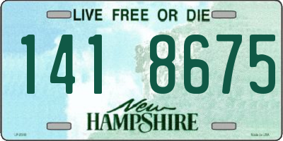 NH license plate 1418675